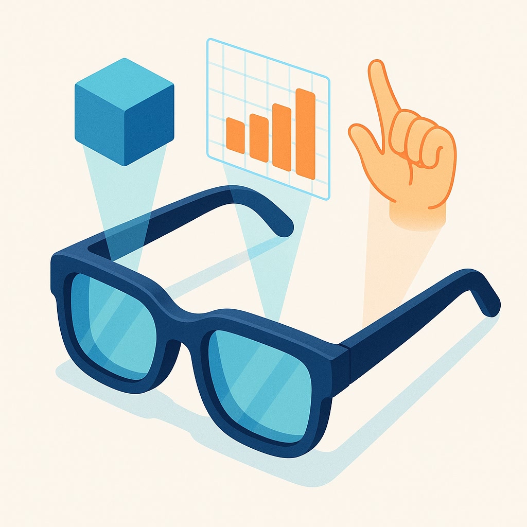 Erweiterte Realität – AR-Brille mit holografischen Elementen