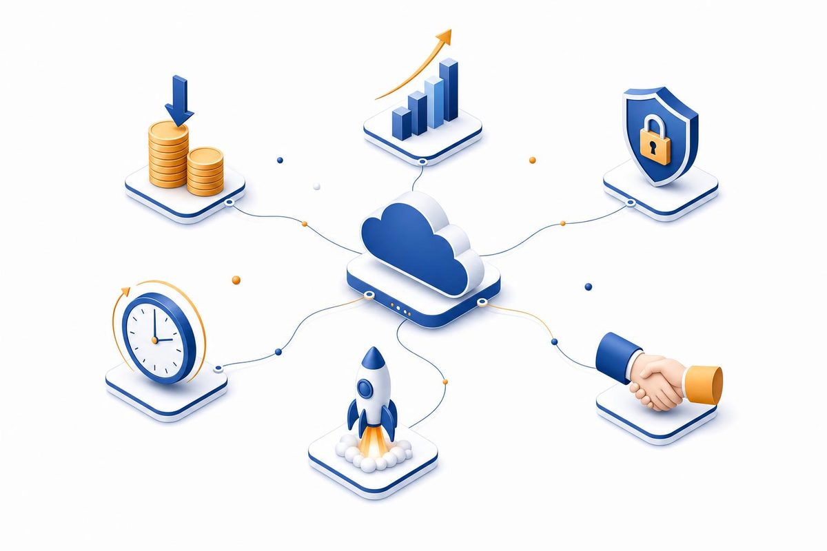مزايا خدمات الحوسبة السحابية المُدارة: تكلفة قابلة للتنبؤ، وقابلية للتوسع، وأمان، ومراقبة على مدار الساعة طوال أيام الأسبوع - فليكسا كلاود